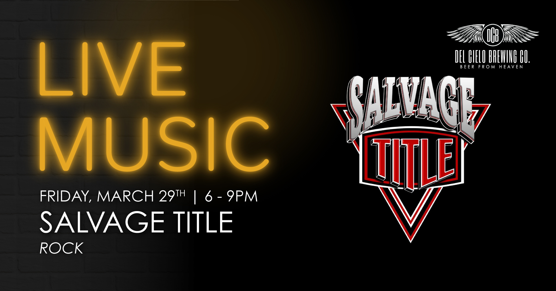 Salvage Title friday march 29th live music