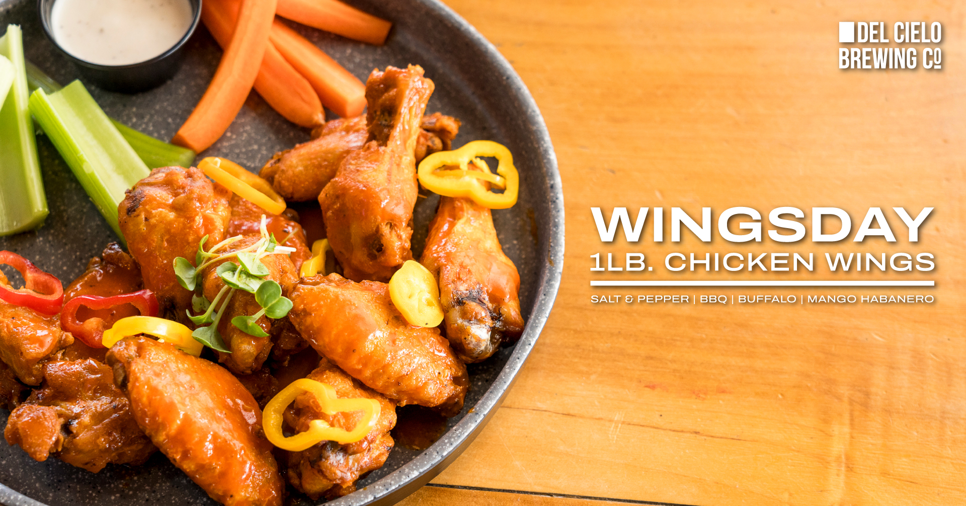 Wingsday 1 LB special with your choice of sauce