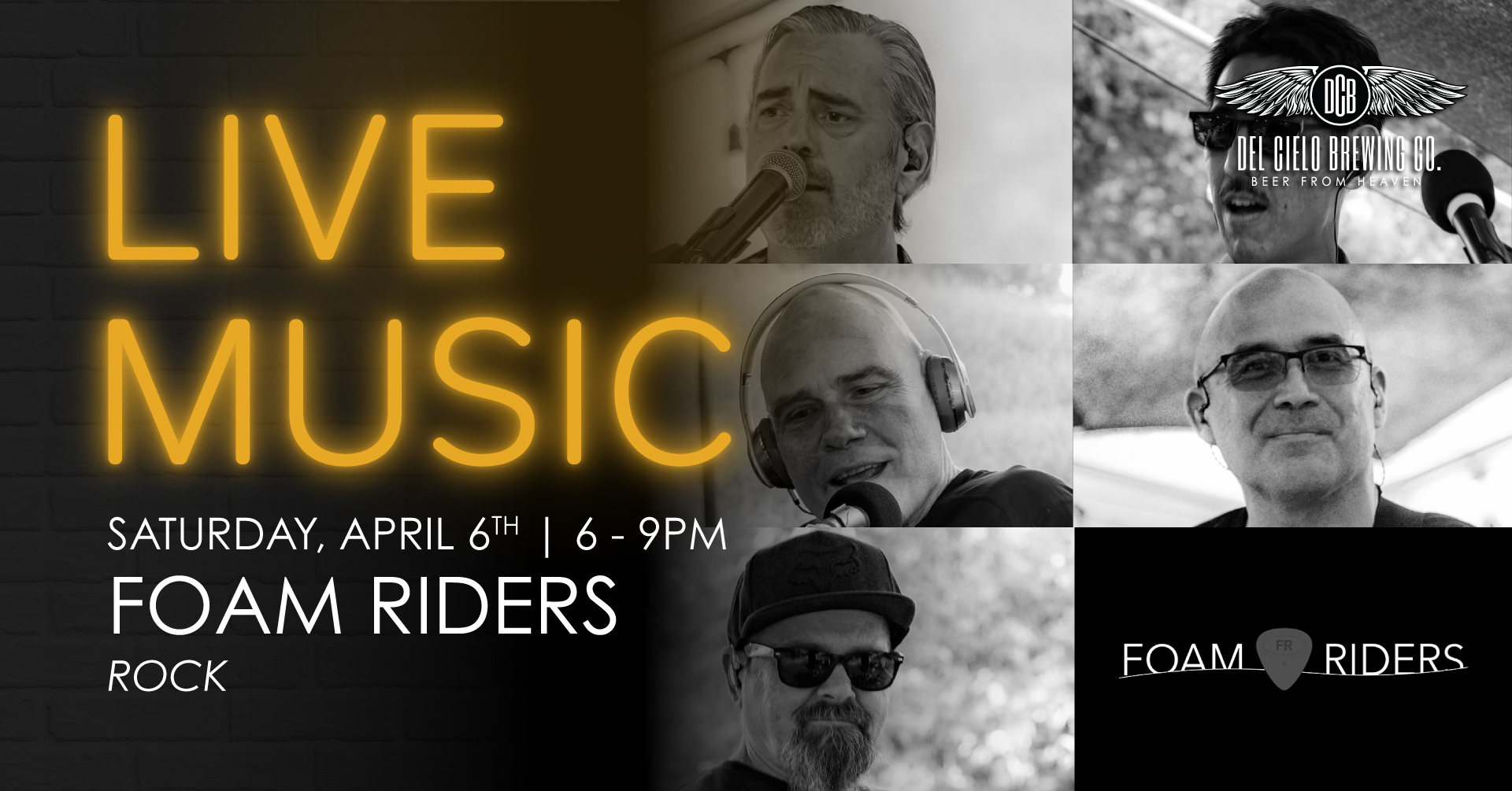 Live music by the foam riders // rock