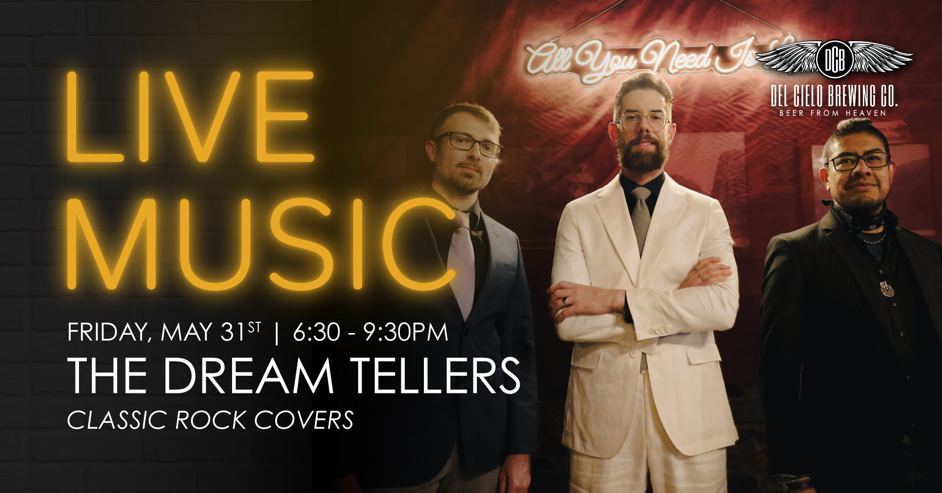 live music the dream tellers classic rock covers