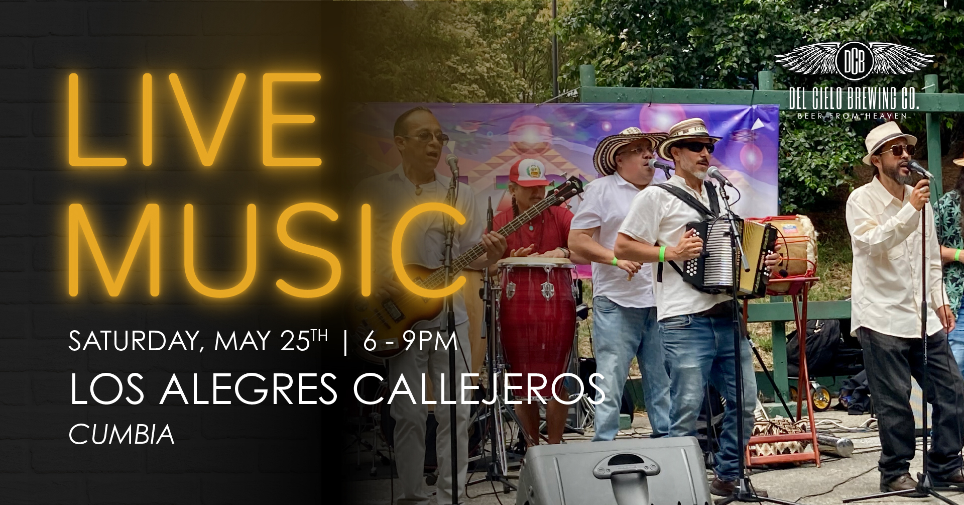 live music los alegres callejeros cumbia