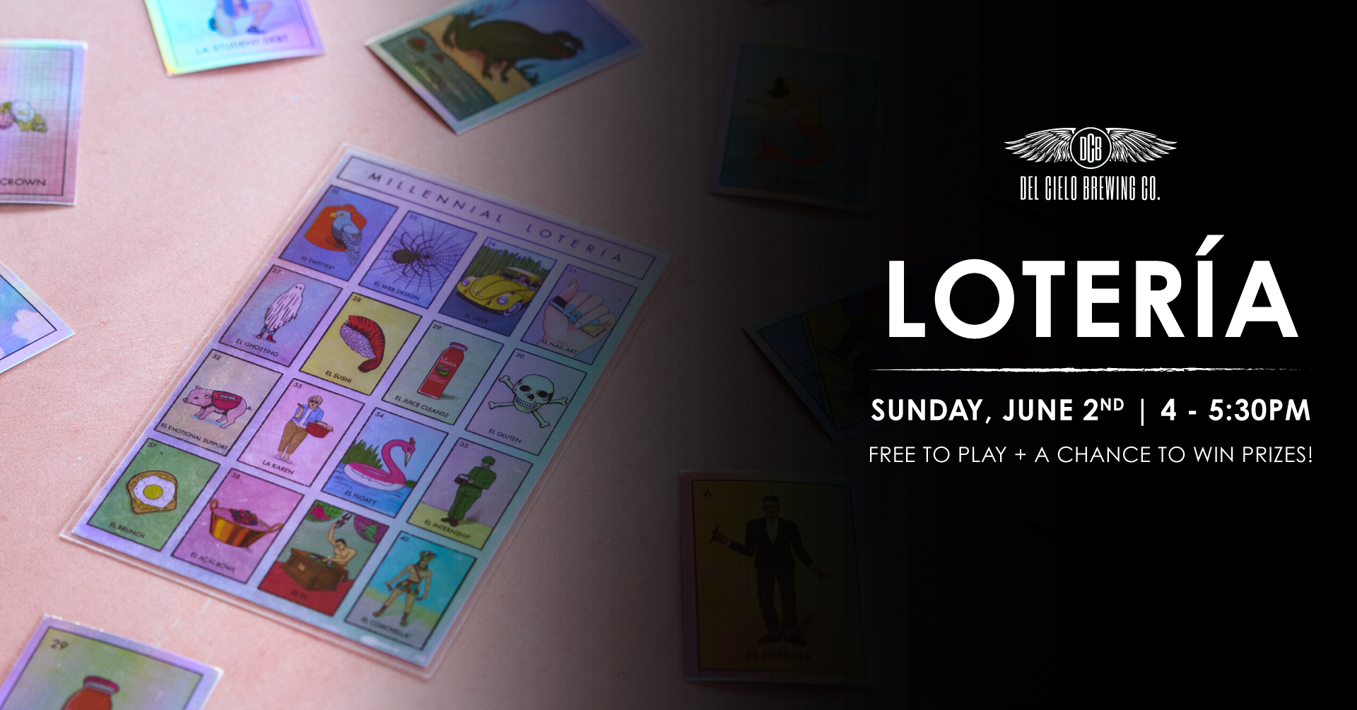 loteria june 2nd - 4-5:30PM