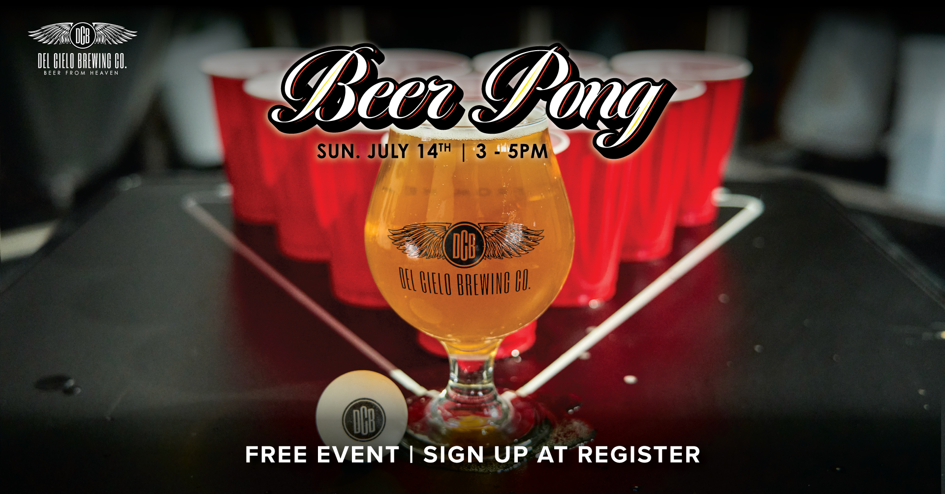 beer pong tournament sunday july 14th