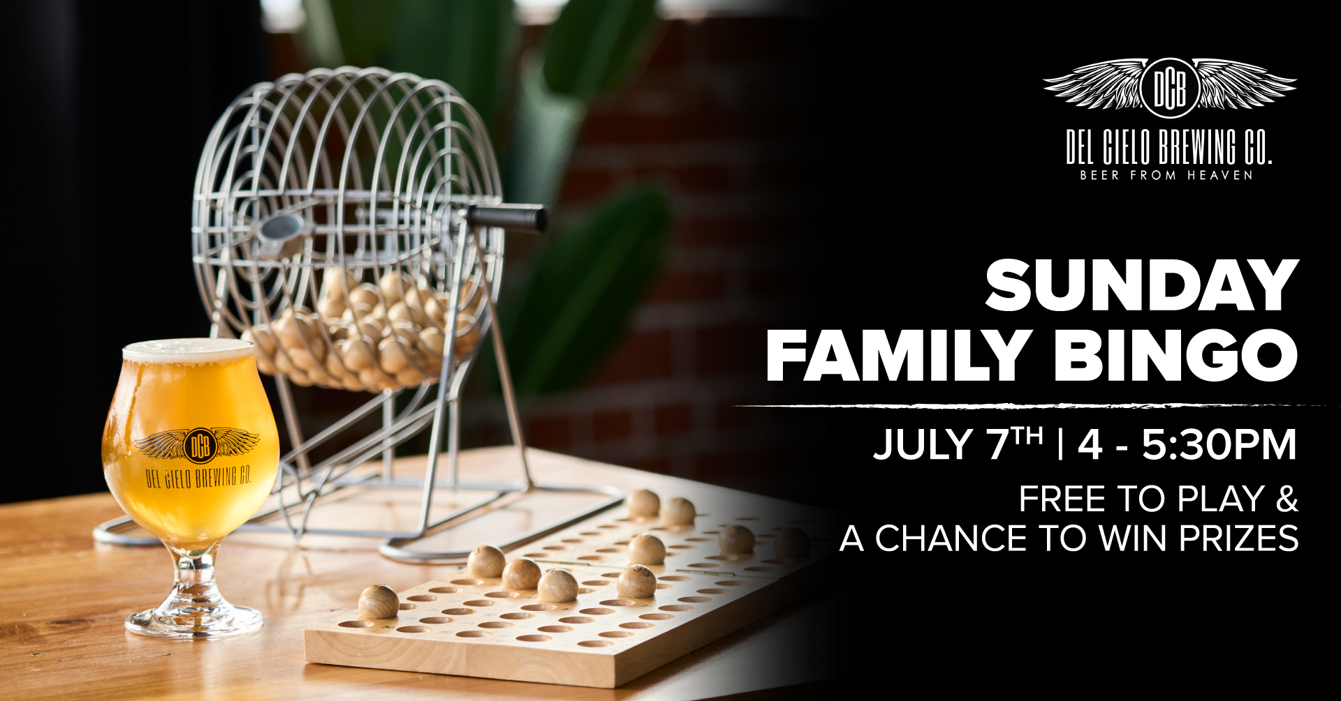 family bingo july 7th 4-5:30pm