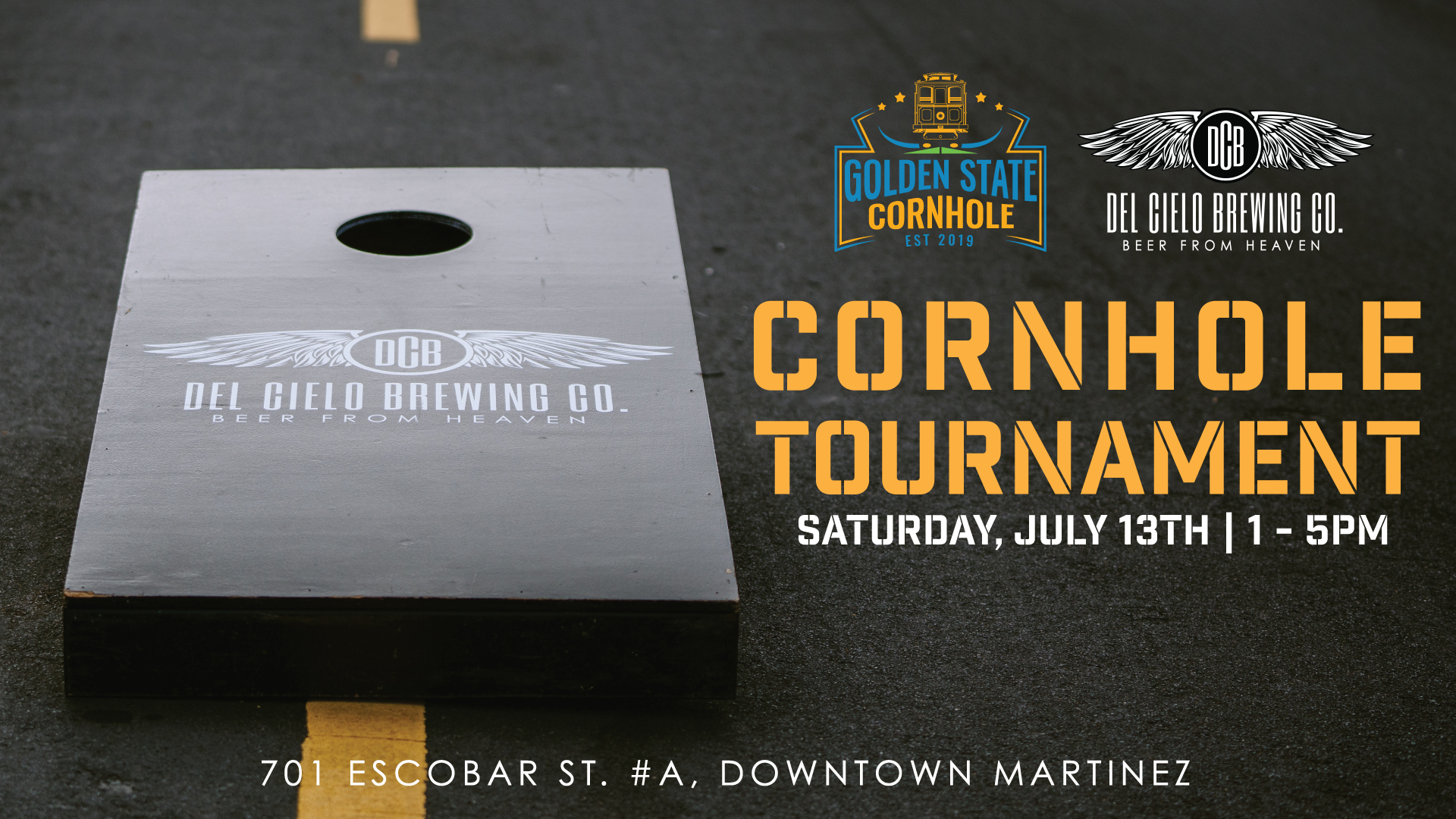 cornhole tournament july 13th $15 to play