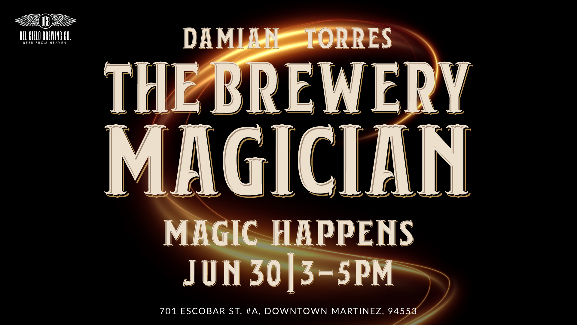 the brewery magician june 30th 3 - 5PM