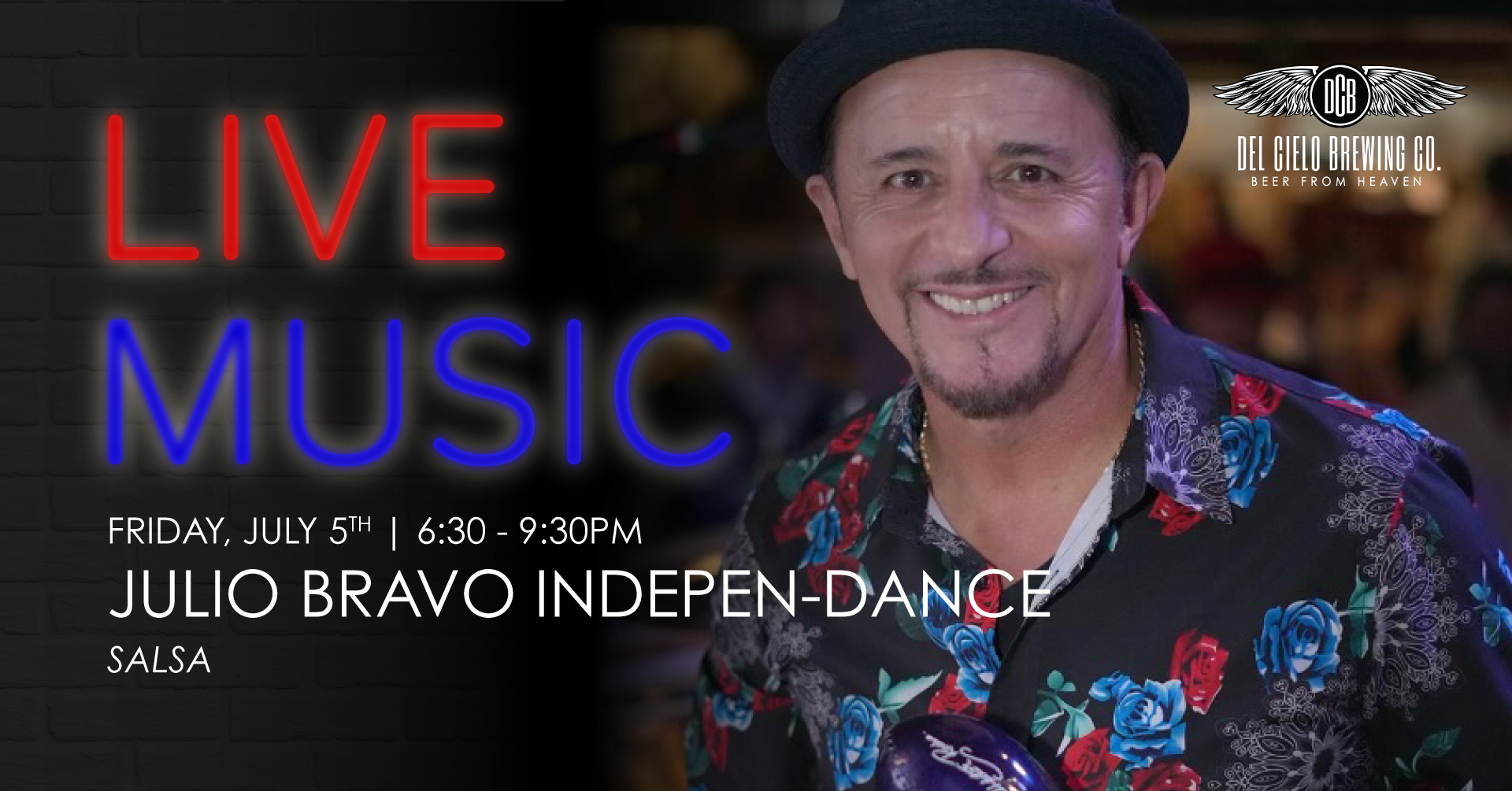 JULIO BRAVO INDEPENDANCE PARTY - salsa music july 5th