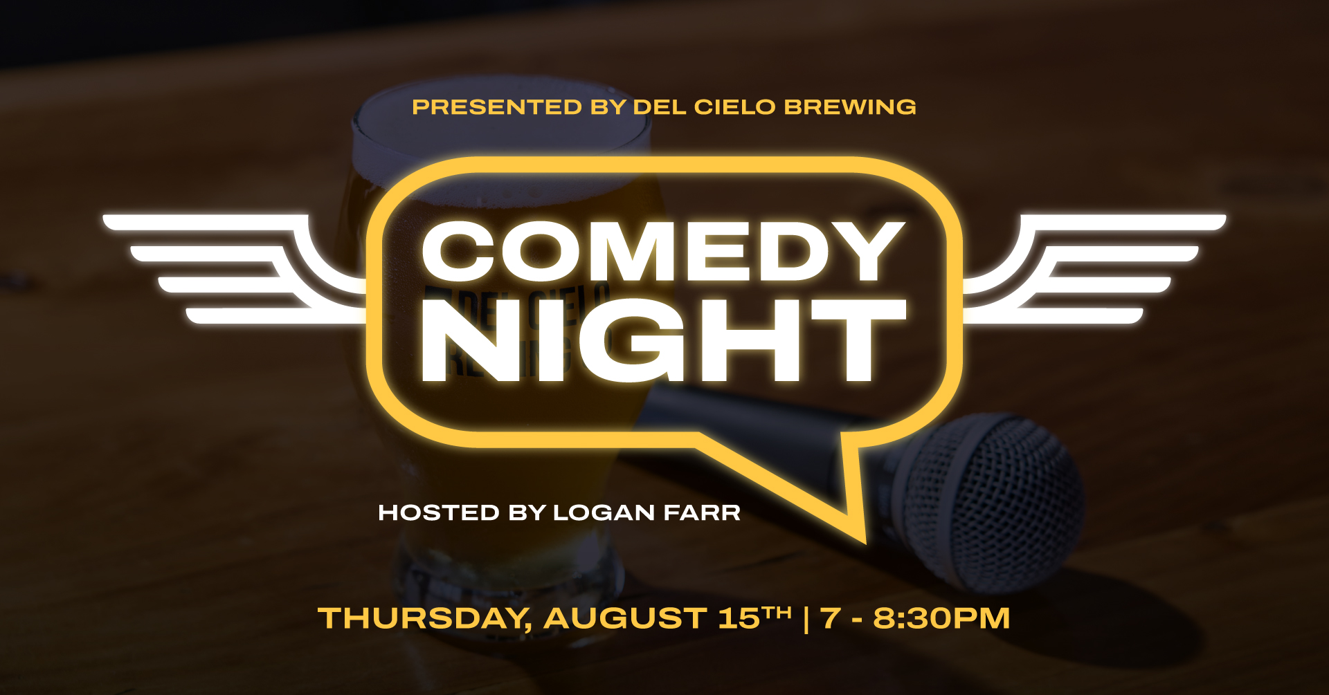 comedy night - august 15 7pm to 8:30PM