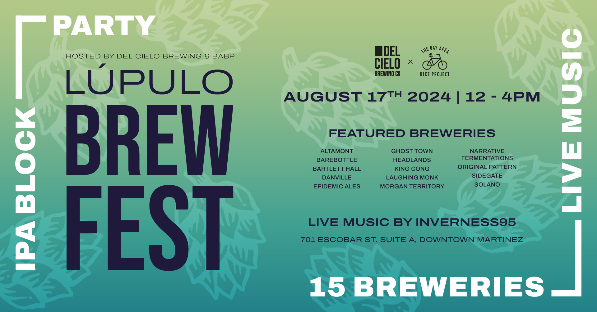 Lupulo Brew Fest August 17th 15 breweries and live music