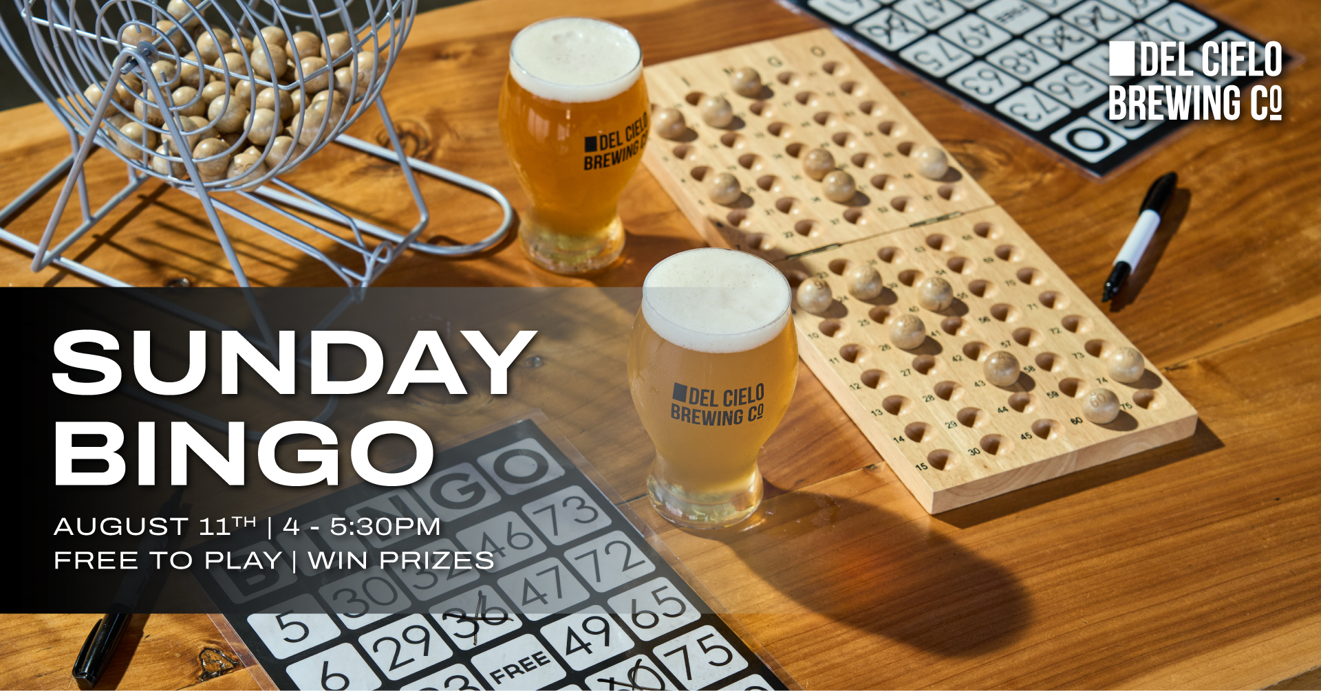 sunday bingo - august 11 4 - 5:30PM