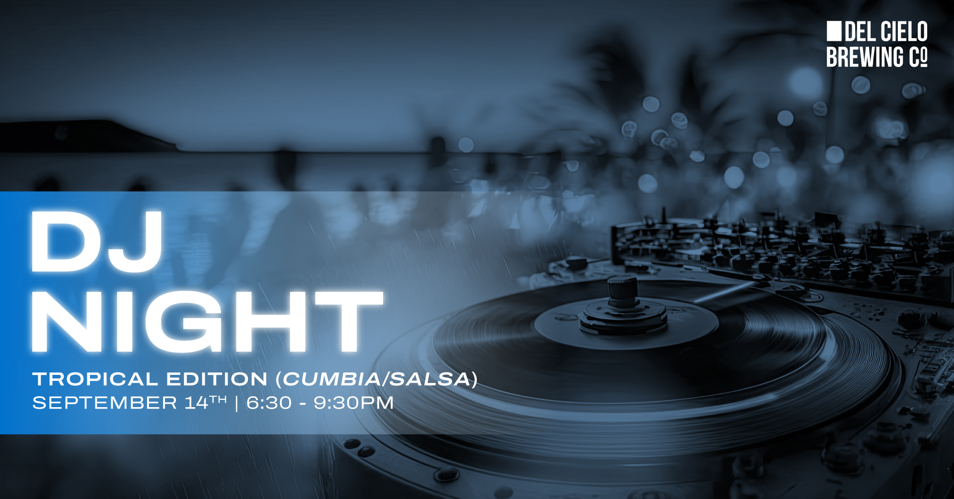 dj night tropical edition salsa and cumbia sept. 14th 6:30PM