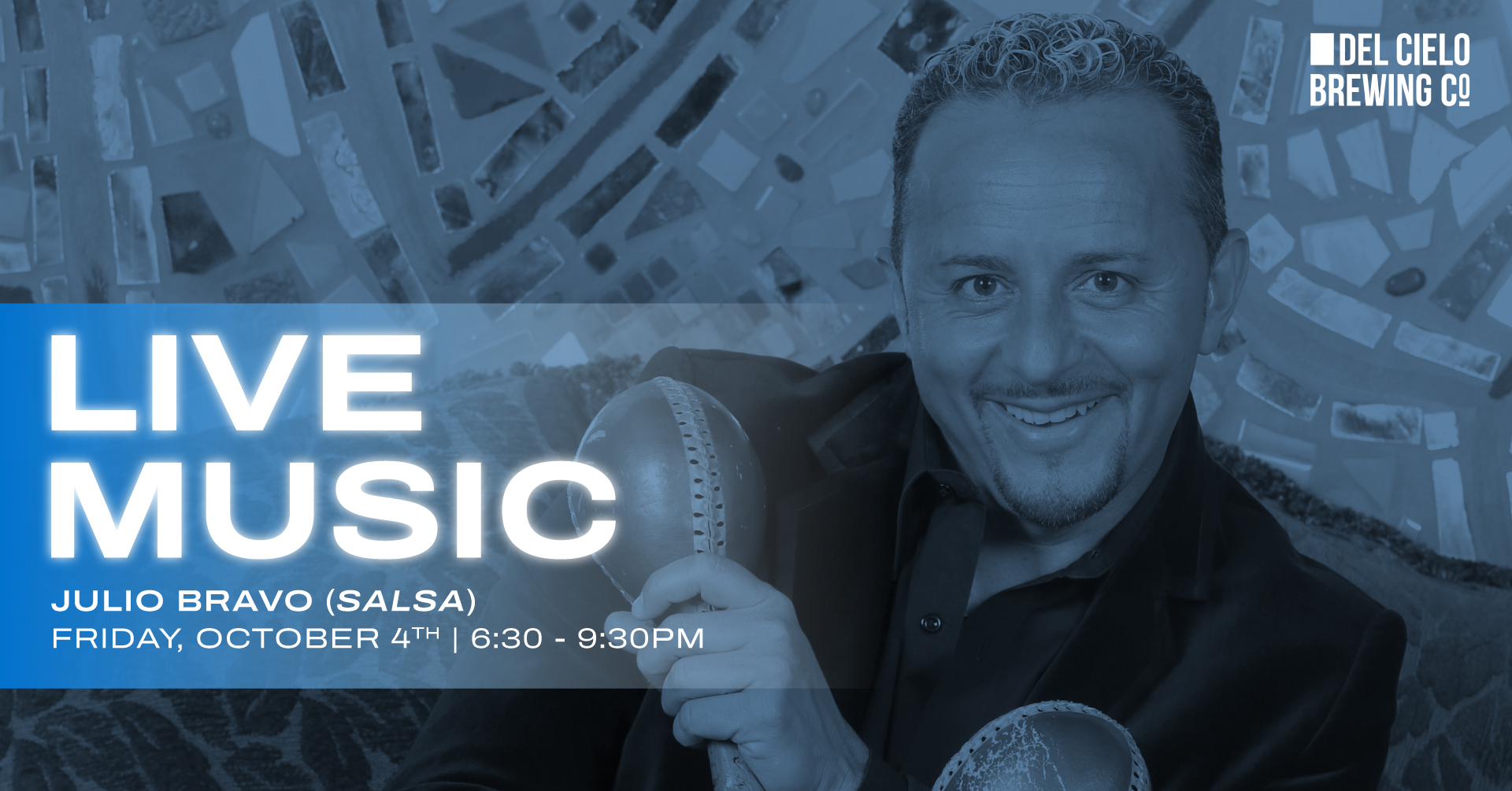 live music julio bravo salsa 6:30PM