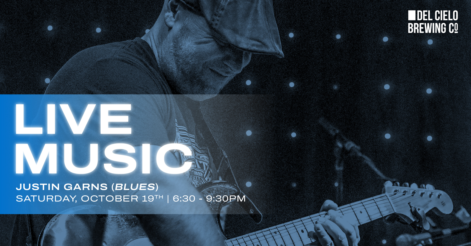 live music justin garns blues 6:30PM