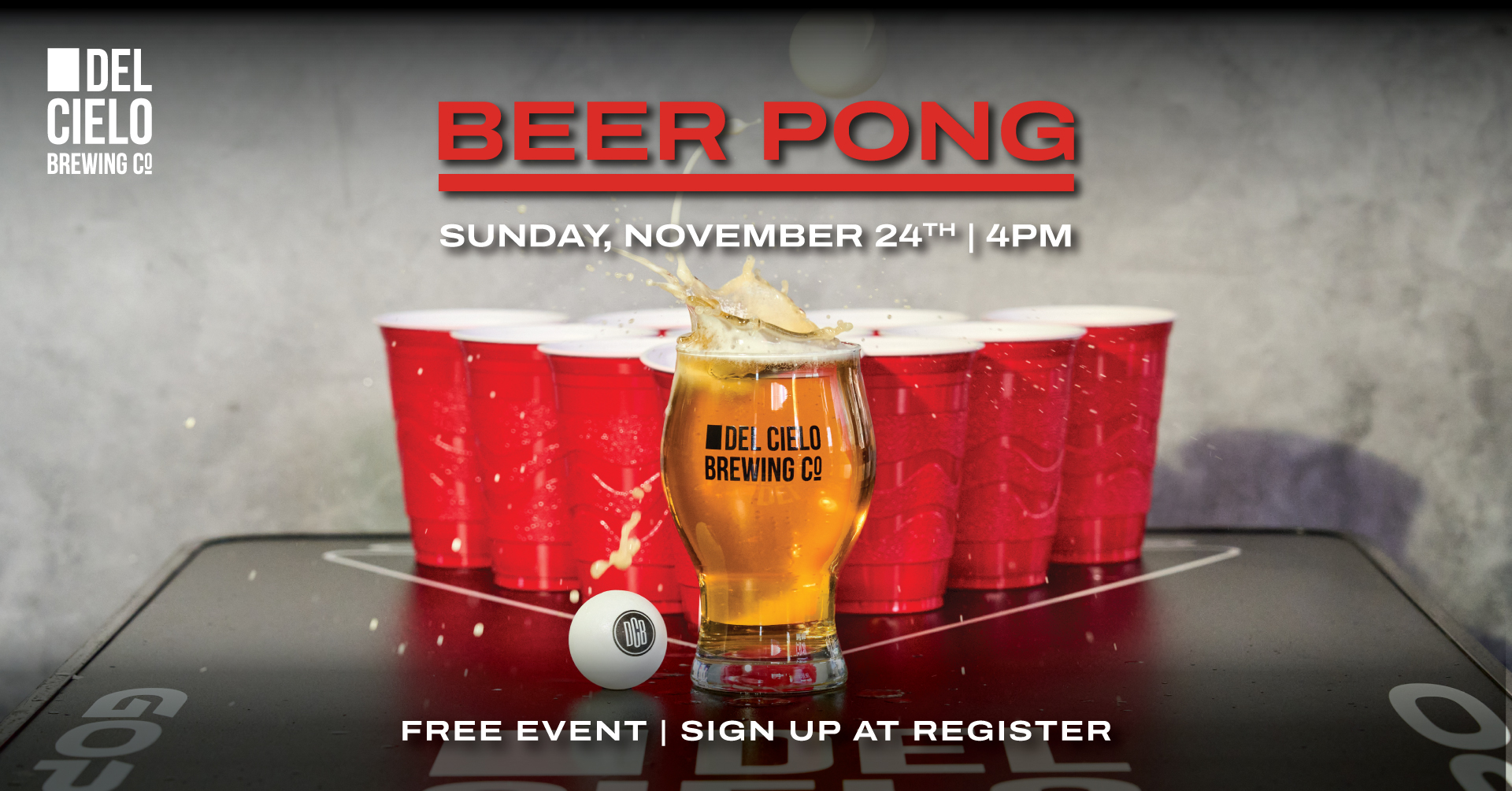 beer pong tournament 11/24