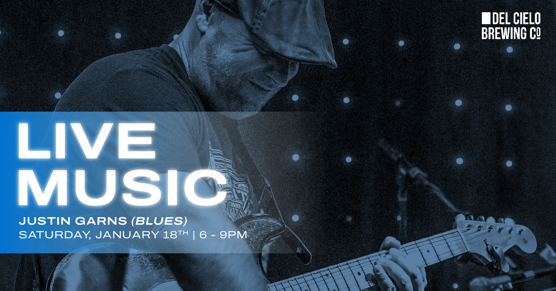 live music justin garns blues jan 18th