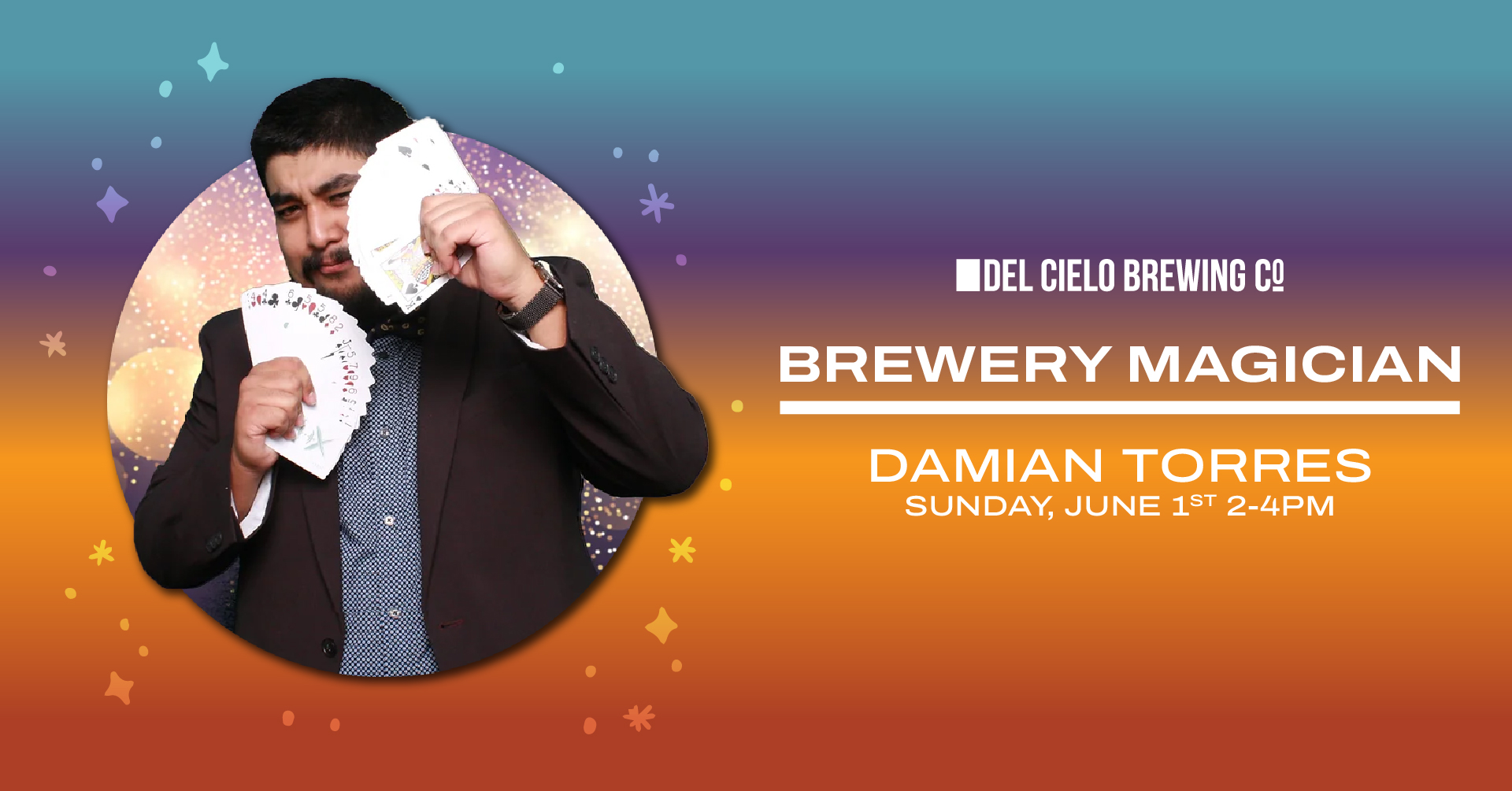 brewery magician for 7th anniversary weekend 6/1