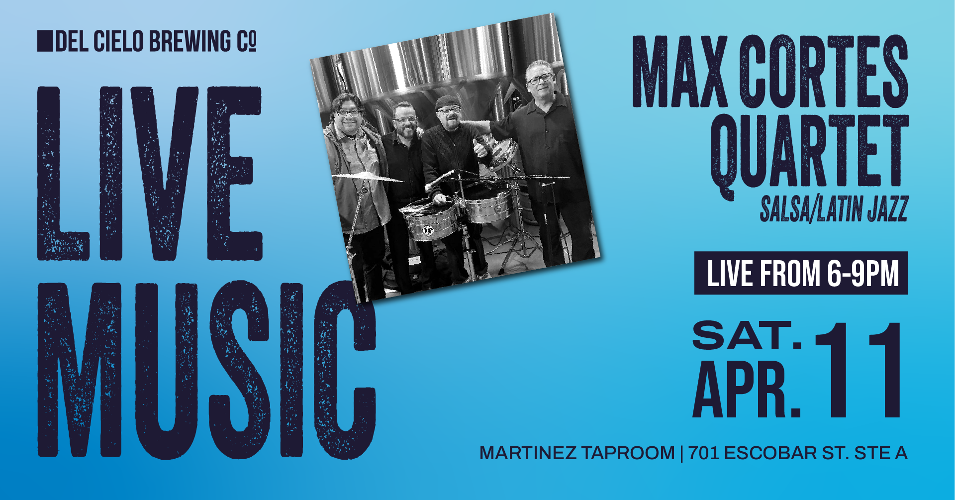 max cortes quartet in mtz on 4/11 at 6pm
