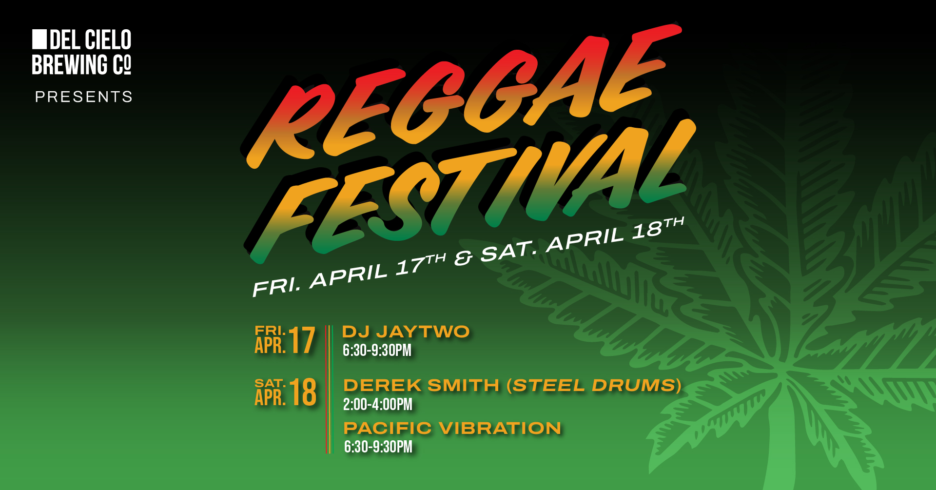 reggae fest in mtz 4/17 and 4/18 all weekend