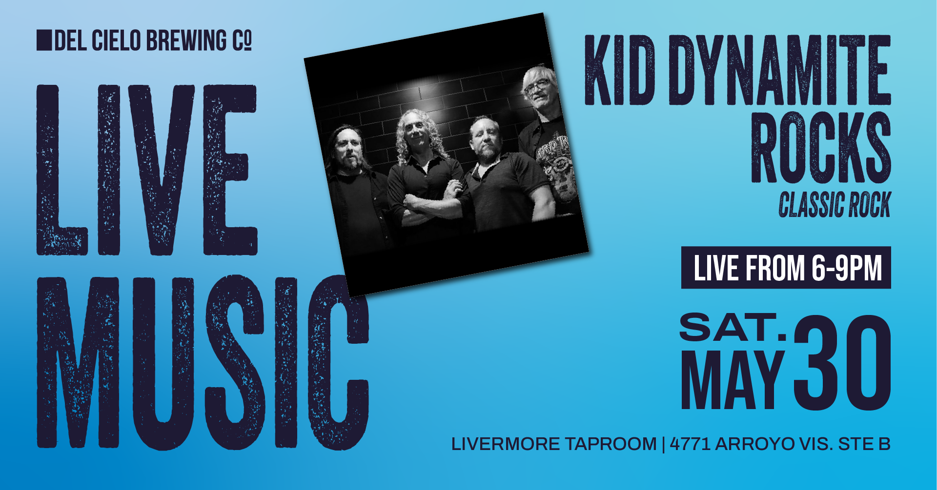 Kid Dynamite Rocks in LVM on May 30th at 6PM