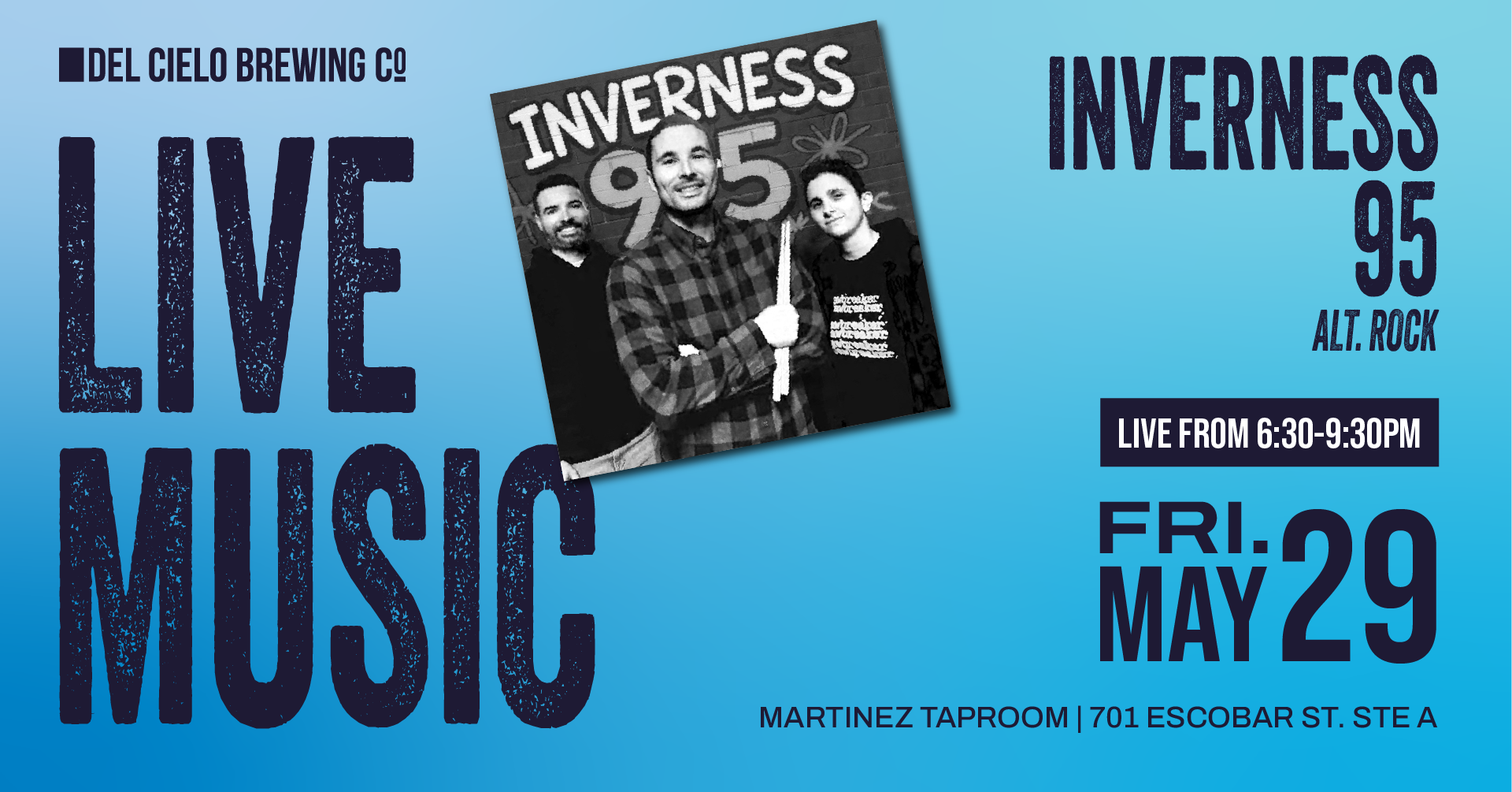 inverness 95 playing in mtz on may 29th at 6:30pm
