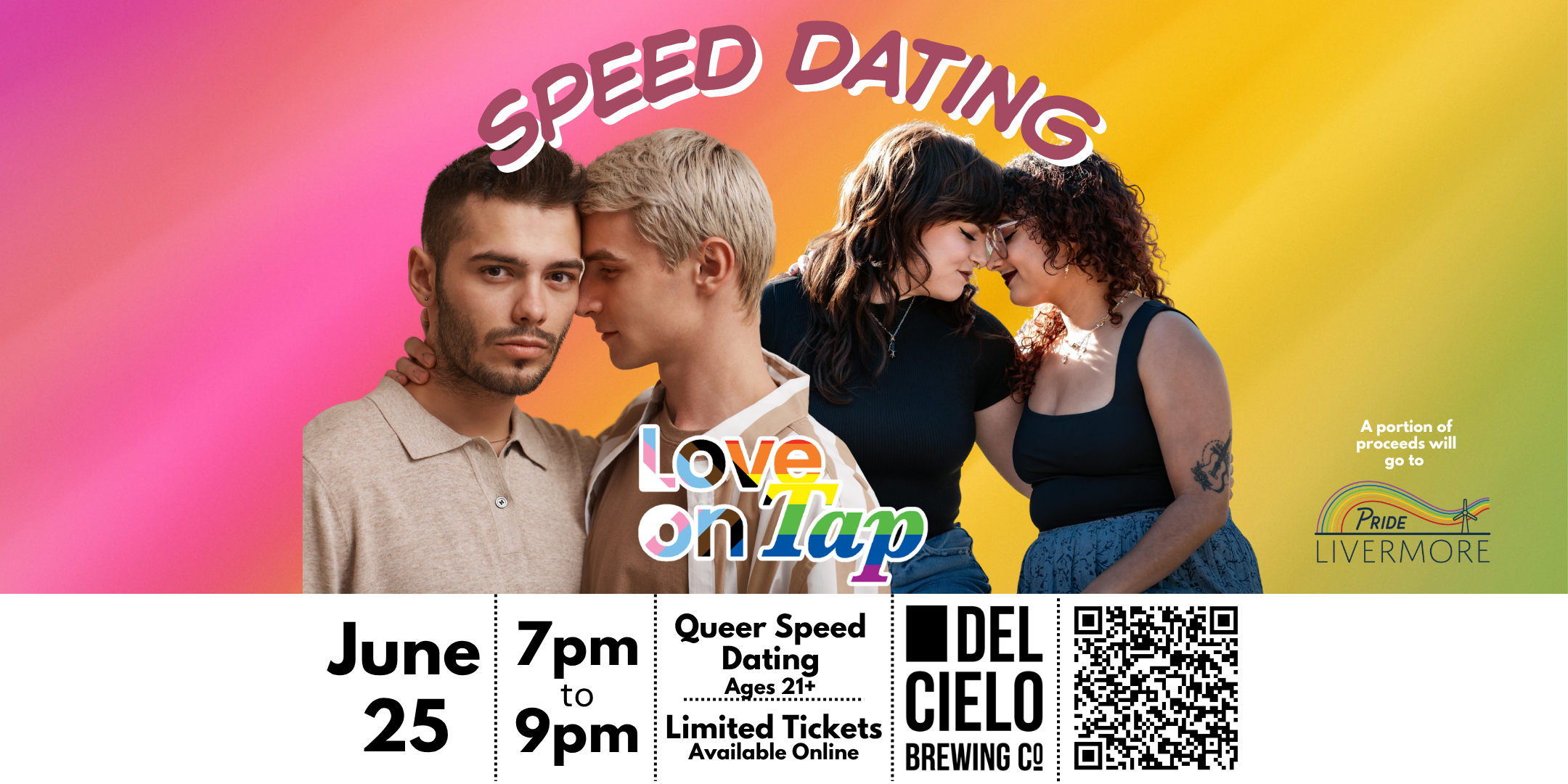 Love on Tap Queer Speed Dating on June 25th at 7PM in LVM