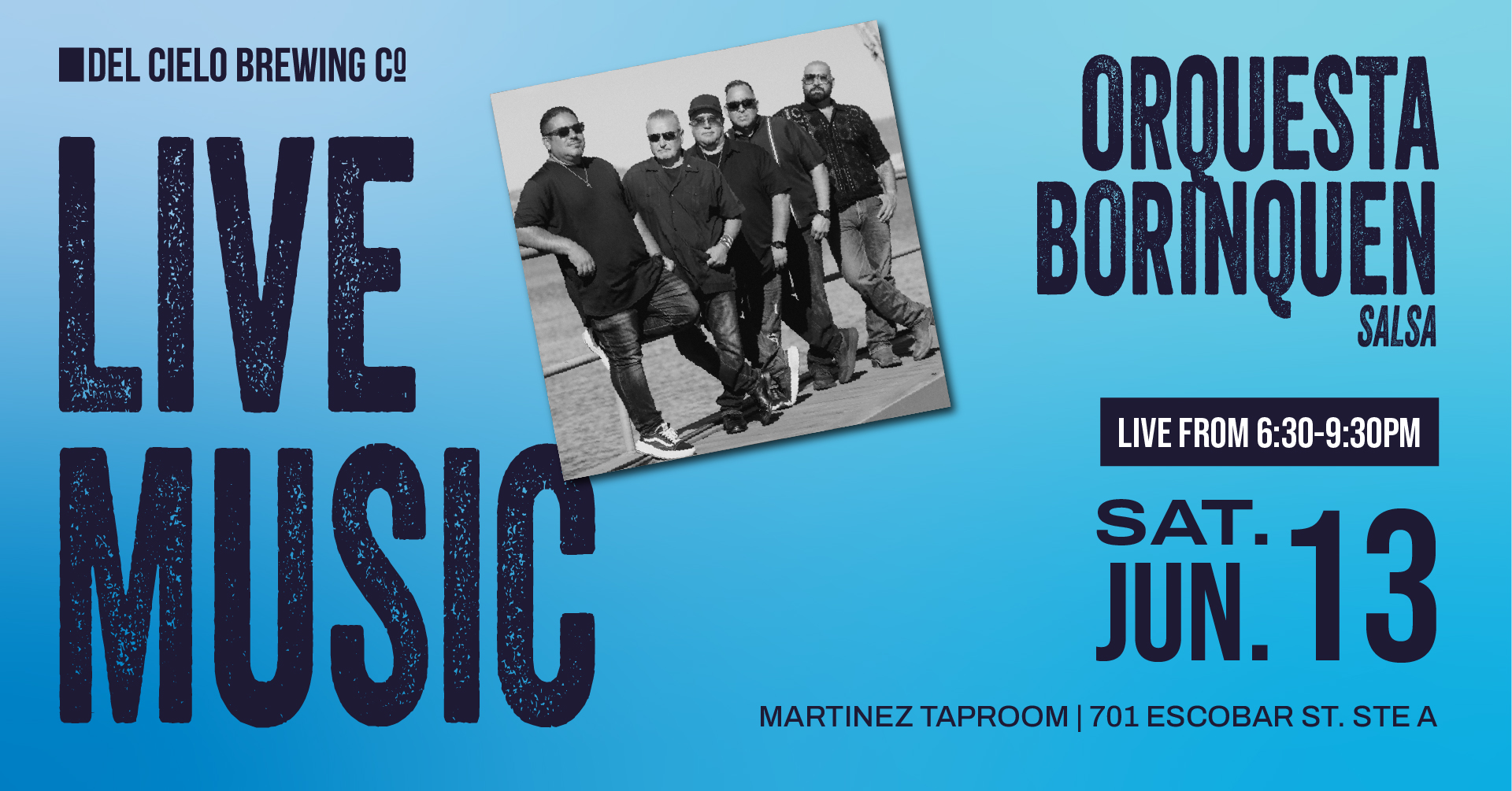 Orquesta Borinquen in MTZ on june 13th at 6:30PM