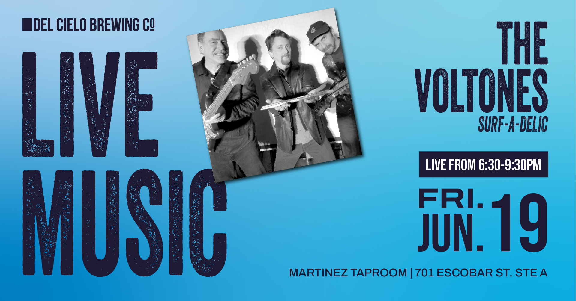 The Voltones in MTZ on June 19th at 6:30PM