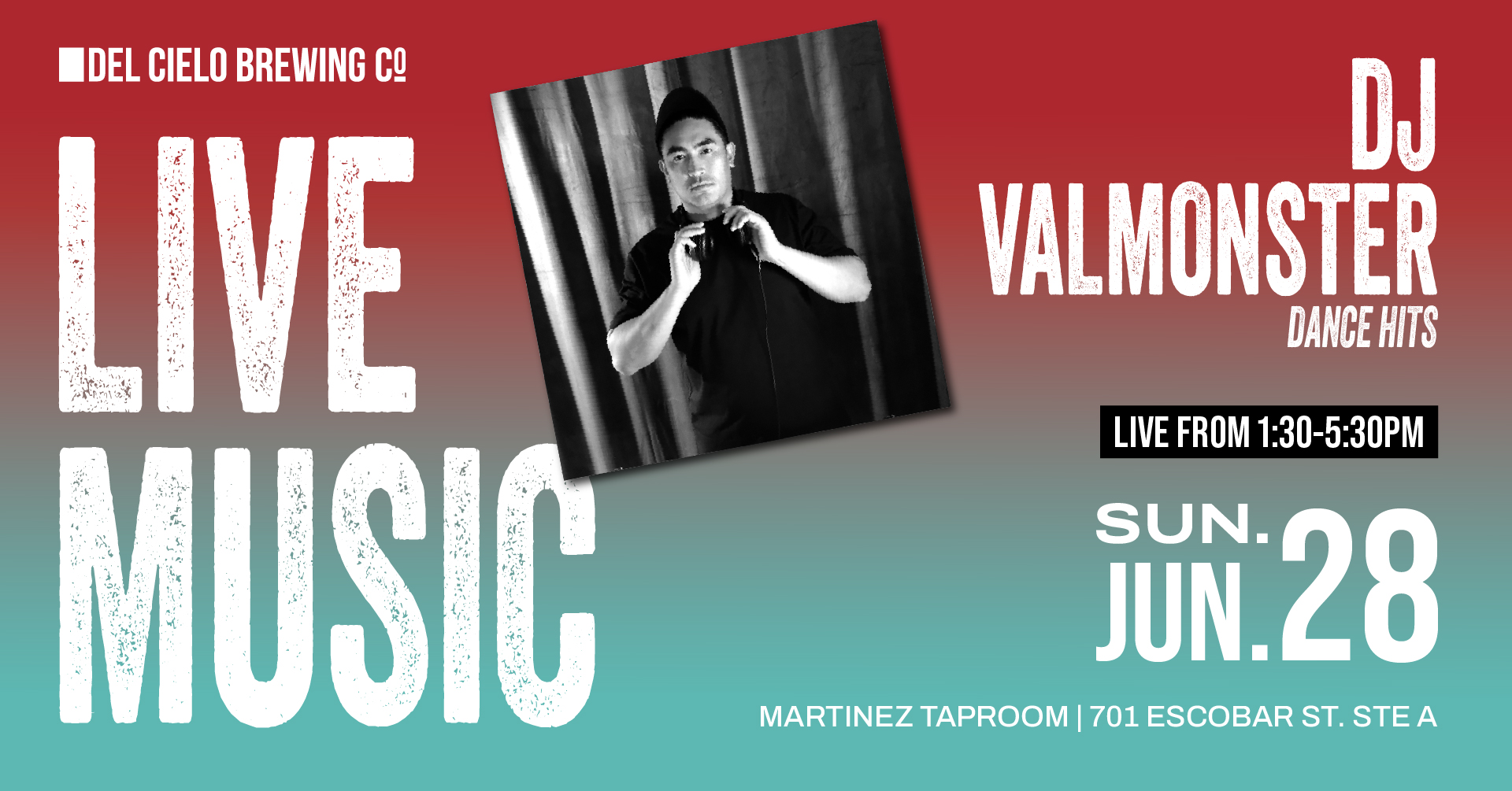 DJ Valmonster for Orale Fest on june 28th 1:30PM