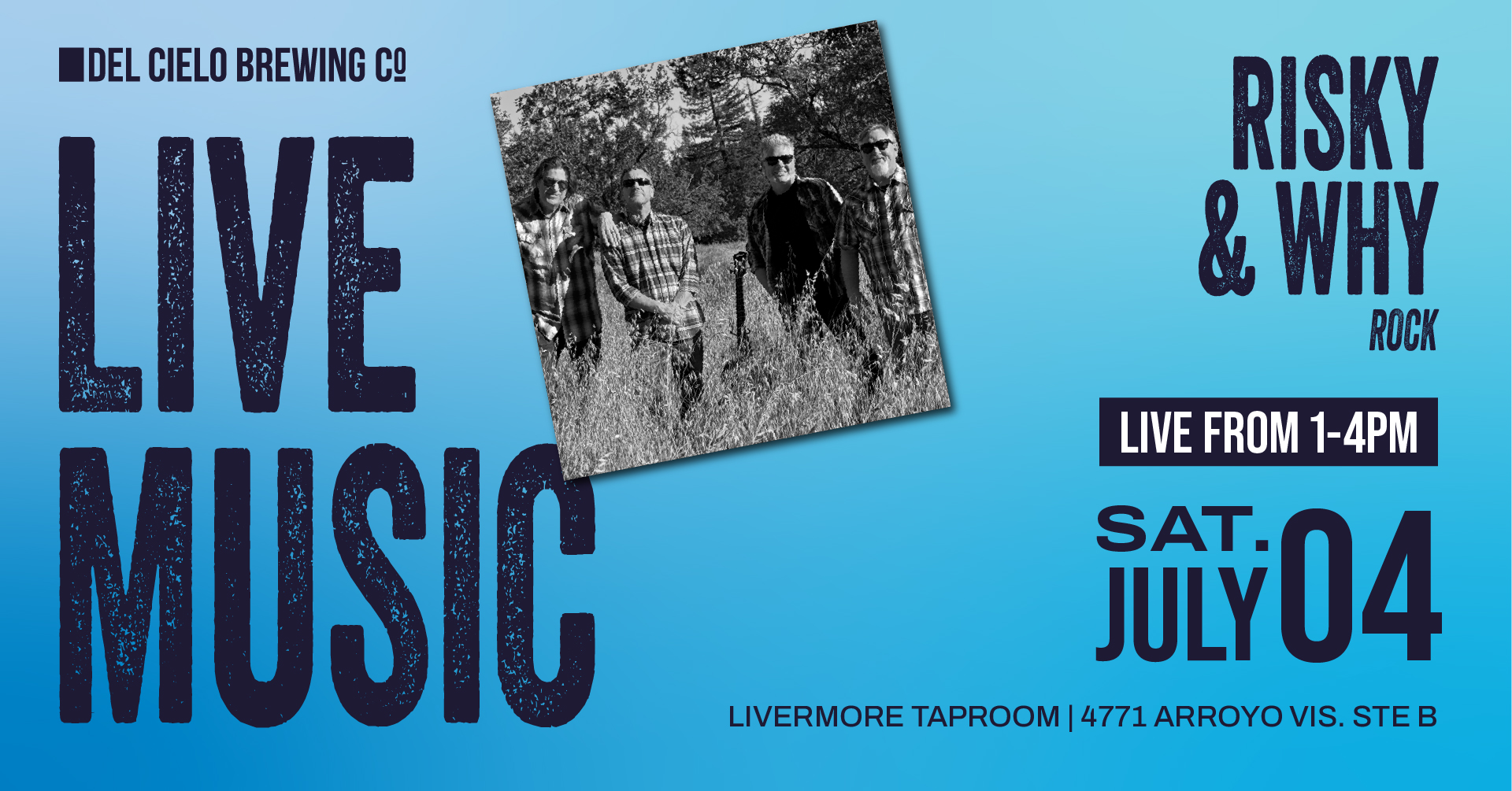 Risky & Why Banjo rock for 4th of july in LVM 1-4PM