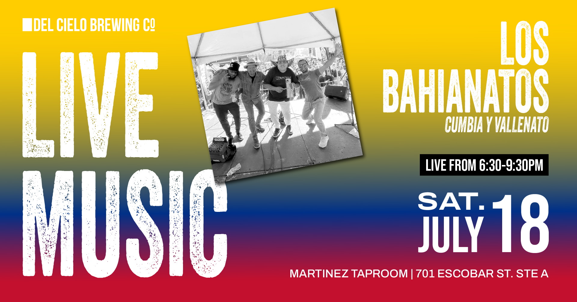 independence of colombia with los bahianatos on 7/18