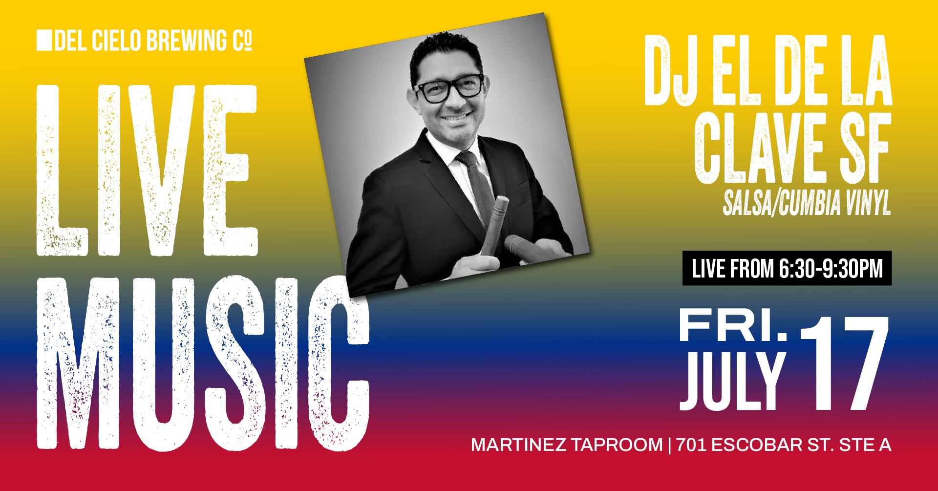 indepenence of colombia with dj el de la clave sf on july 17th