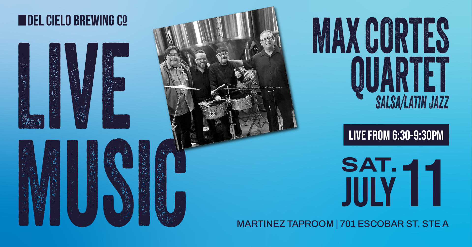 Max cortes quartet in mtz playing salsa on 7/11