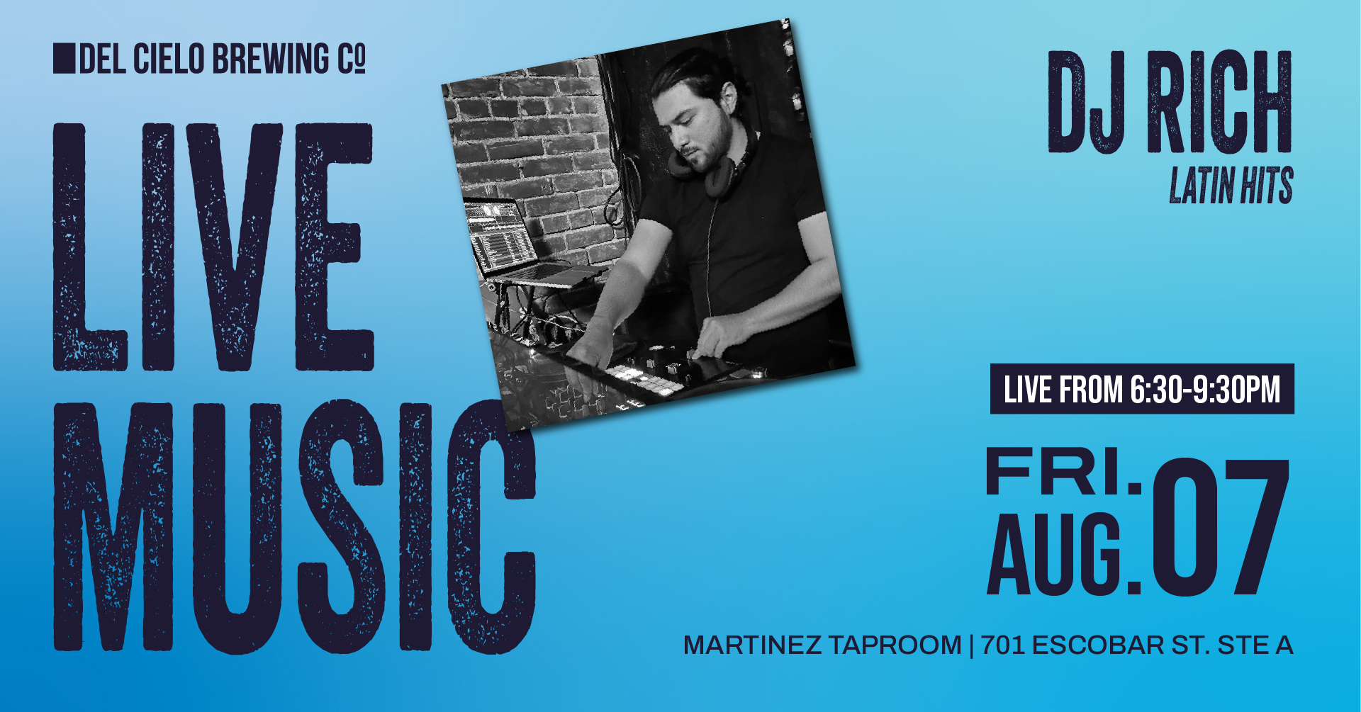DJ Rich in MTZ with latin hits 8/7 6:30PM