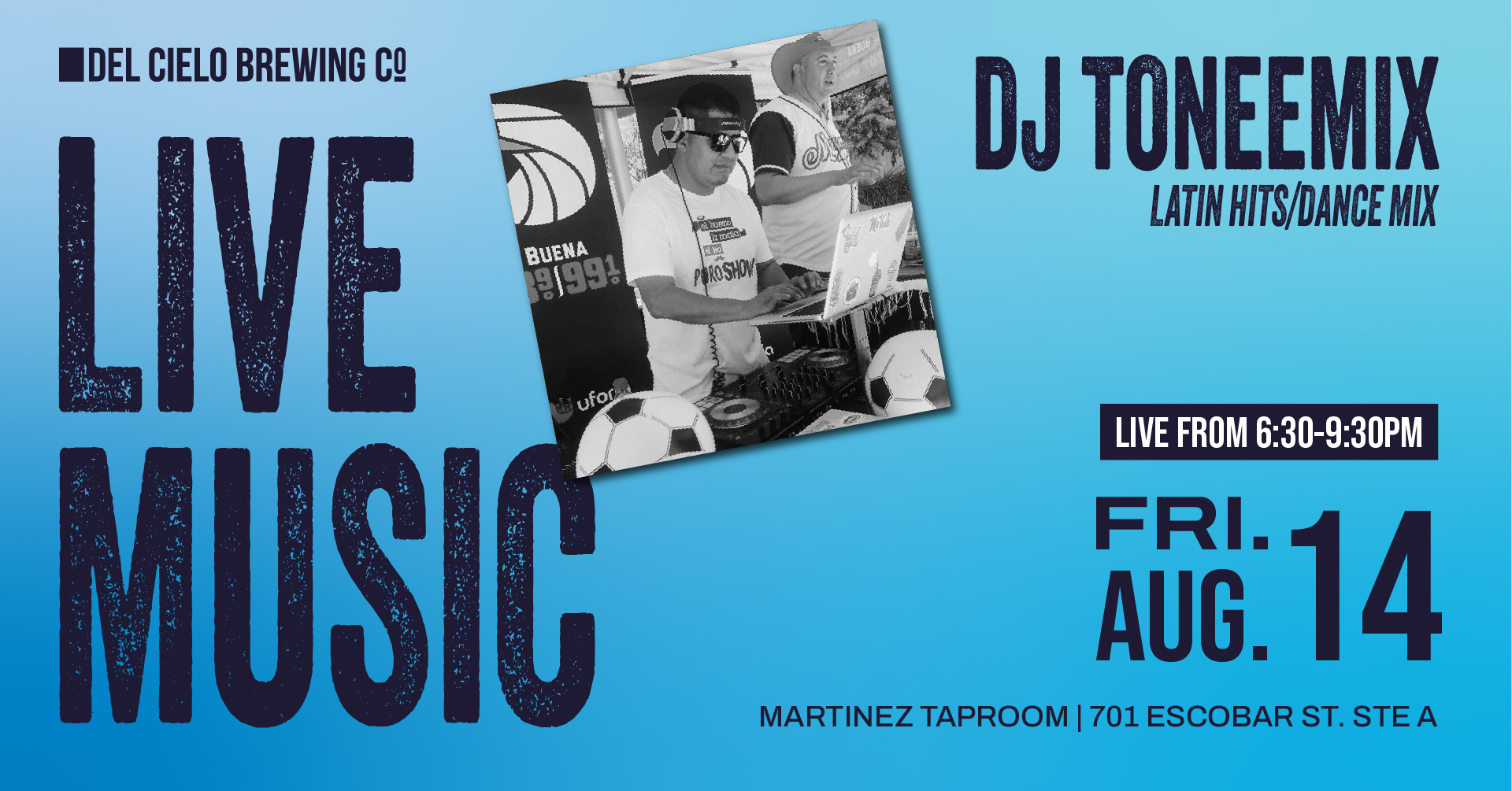 dj toneemix dance mix 8/14 in MTZ 6:30PM