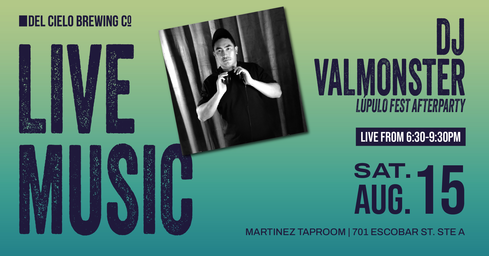 dj valmonster afterparty 8-15 6Ñ30PM in MTZ